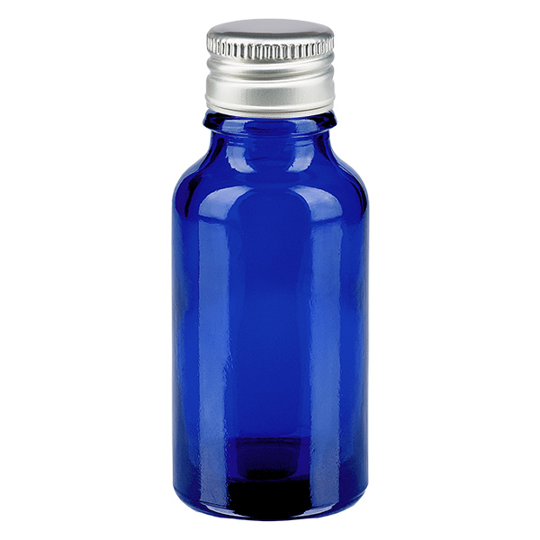 20ml Flasche 11mm Schraubverschluss Alu-Silber Standard BlueL. UT18/20