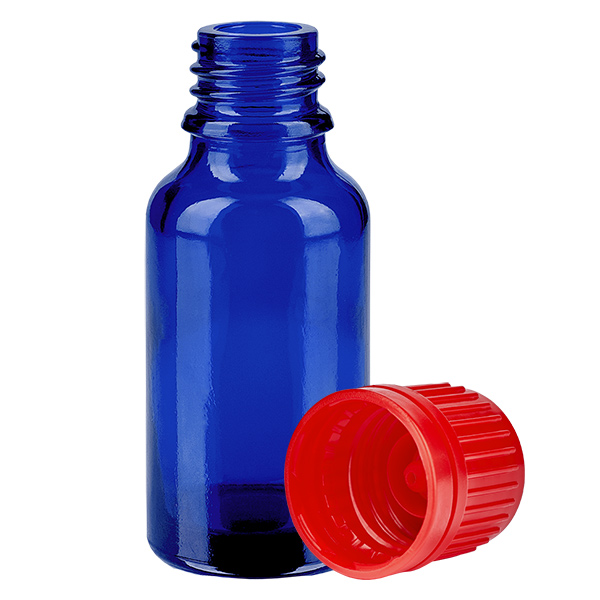 20ml Flasche 11mm Schraubverschluss rot Originalitätsverschluss BlueLine UT18/20