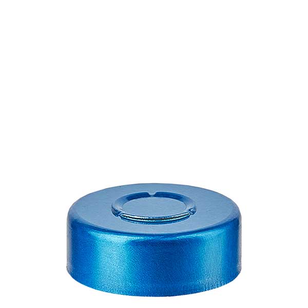 Tappo a crimpare 20,25 x 7,4 mm MEDIUM a strappo, blu Tappo a crimpare 20,25 x 7,4 mm MEDIUM a strappo, blu