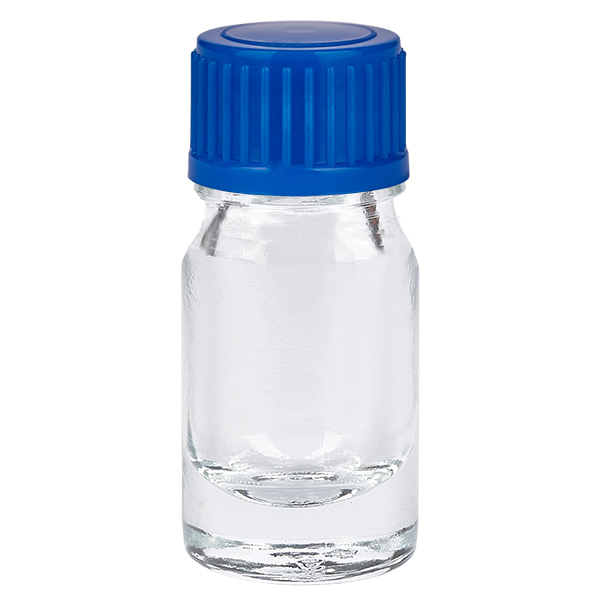 5ml Flasche 11mm Schraubverschluss blau Standard ClearLine UT18/5