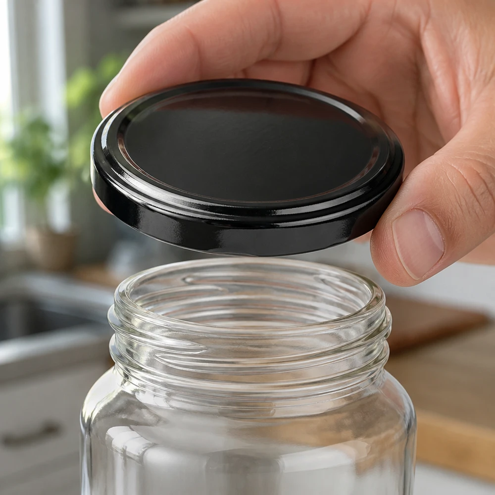 UNiTWIST TO82 BioSeal Schraubverschluss schwarz 82mm Durchmesser passend für Vorratsgläser