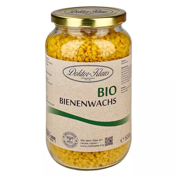 500 g di cera d'api biologica gialla Doktor-Klaus noWaste