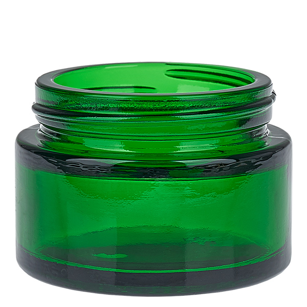 Glastiegel 30ml grün mit Einlegedeckel UNiTWIST