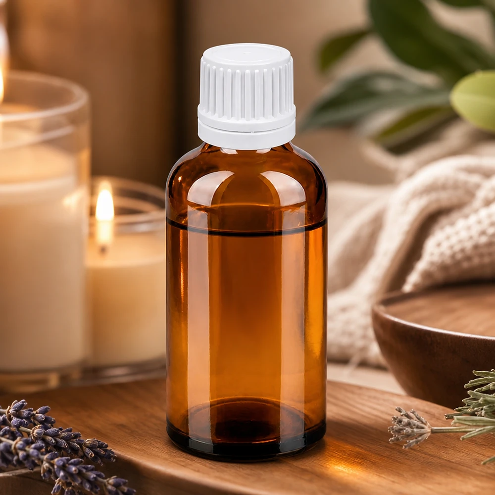 50ml Tropfflasche 0.7mm weiß Originalitätsverschluss BrownLine UT18/50 Robuste Braunglas-Tropfflasche 50ml mit auslaufsicherem Verschlusssystem für den täglichen Gebrauch