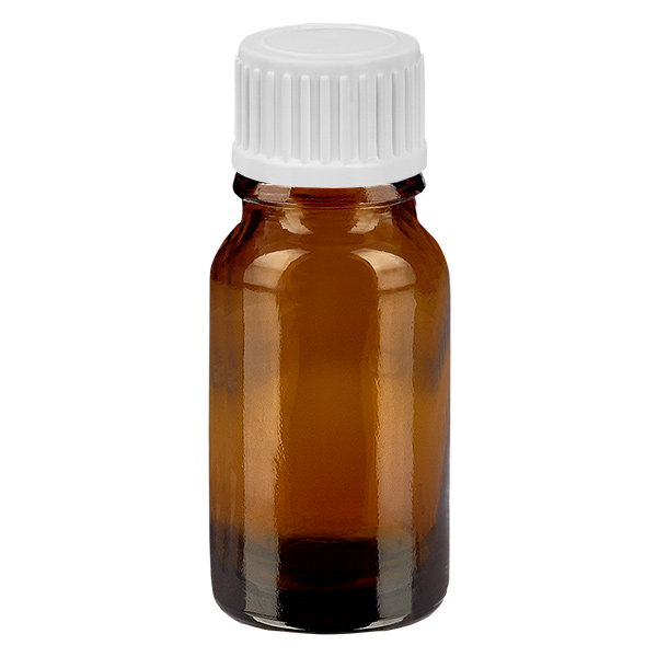 10ml flacon compte-gouttes 0.9mm blanc STD BrownLine UT18/10