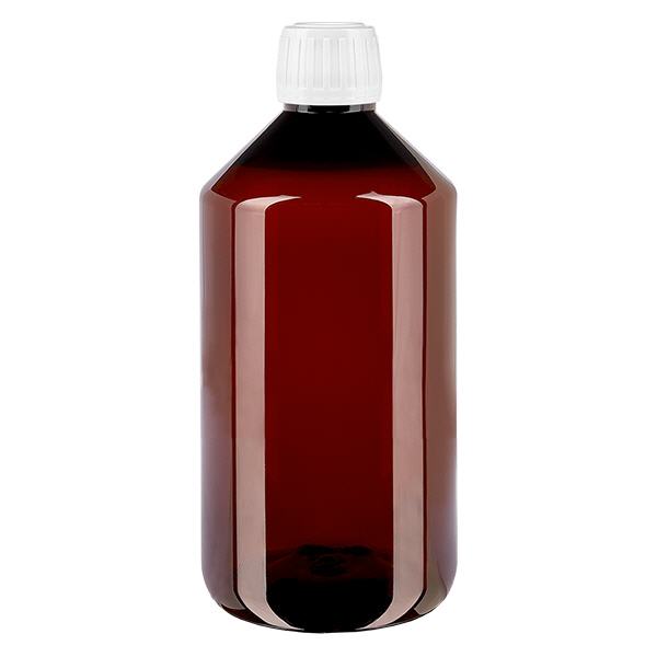 PET Flasche 750ml mit weißem Standard Originalitätsverschluss