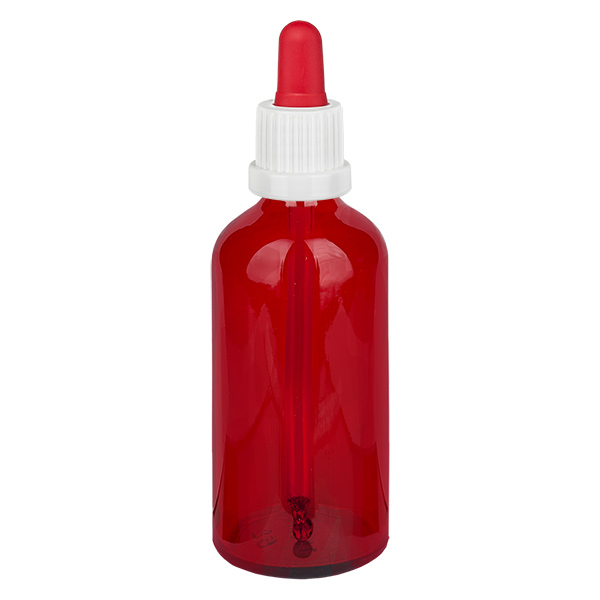 Flacone per pipette da 100 ml bianco/rosso OV RedLine UT18/100 Flacone per pipette da 100 ml bianco/rosso OV RedLine UT18/100
