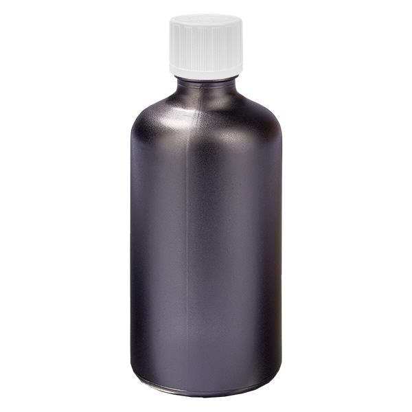 100ml Flasche 11mm Schraubverschluss weiß Standard Kindersicherung BlackLine UT18/100