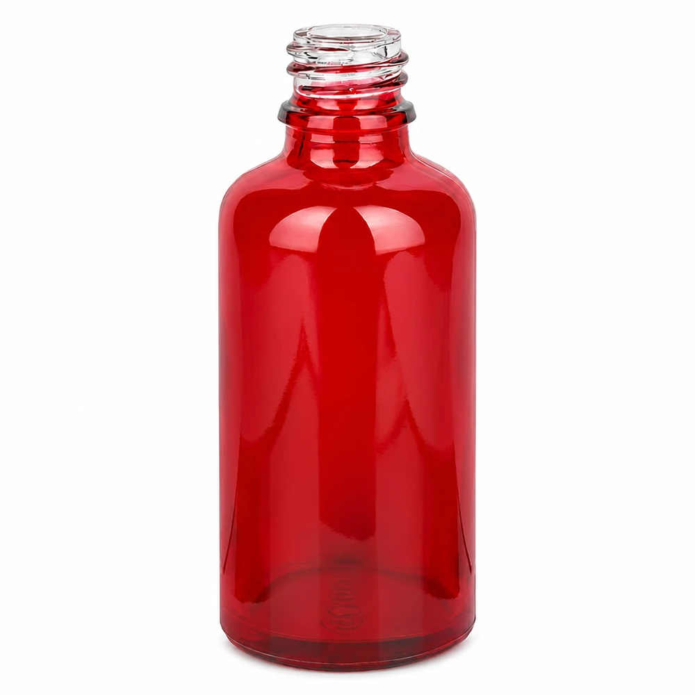 Flacone farmaceutico da 50 ml RedLine UT18/50 UNiTWIST Flacone in vetro di alta qualità 50ml RedLine UT18/50 in robusto vetro borosilicato per farmacia e cosmetica
