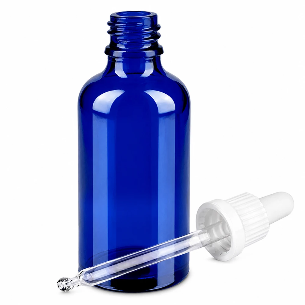 Bottiglia professionale per pipette da 50 ml blu OV BlueLine UT18/50 per preparazioni liquide