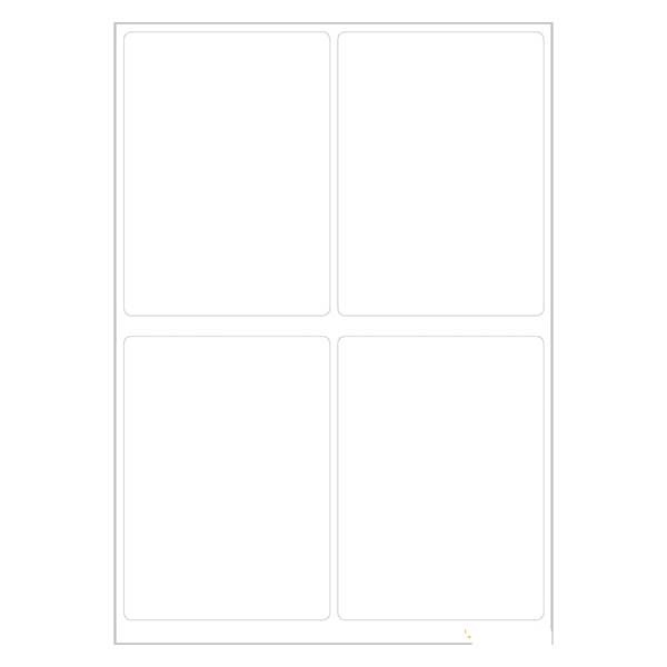 Universal Etiketten weiß (24 Aufkleber) 40x55mm