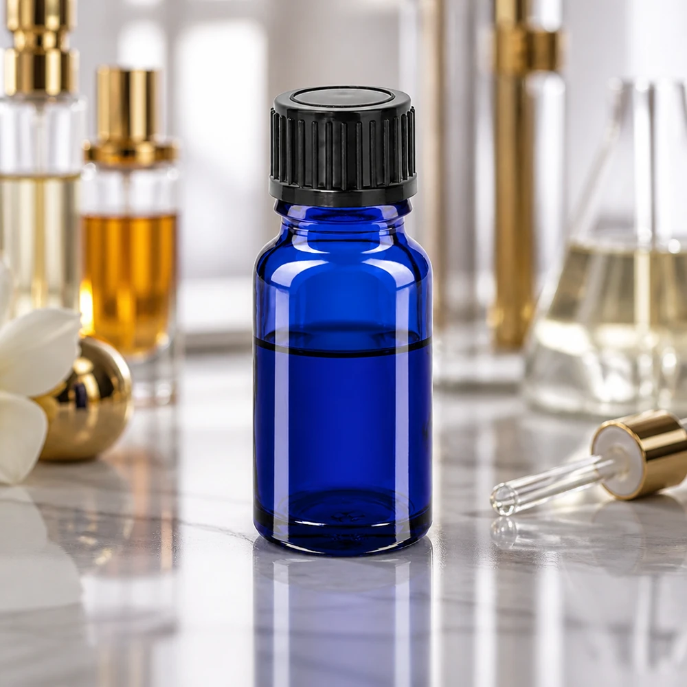 10ml Flasche 11mm Schraubverschluss schwarz Standard BlueLine UT18/10 10ml Flasche 11mm Schraubverschluss schwarz Standard BlueLine UT18/10