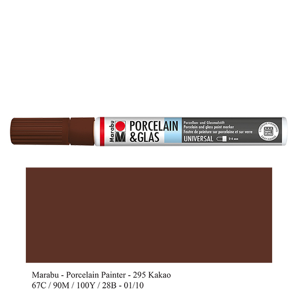 Malstift Kakao 2-4mm für Glas/Porzellan