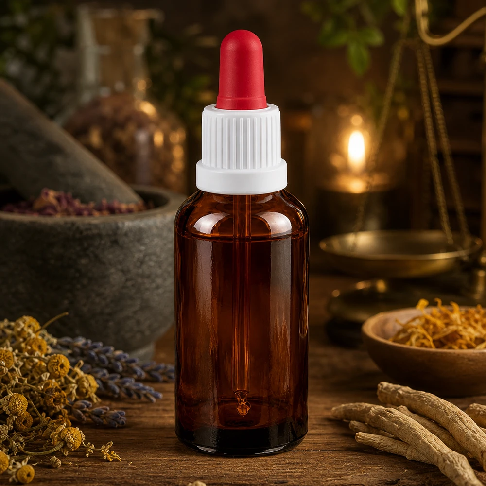 30ml Pipettenflasche weiß/rot Originalitätsverschluss BrownLine UT18/30 30ml Tropferflasche mit weißer Kappe und roter Pipettenspitze für DIY Kosmetik und Mischungen