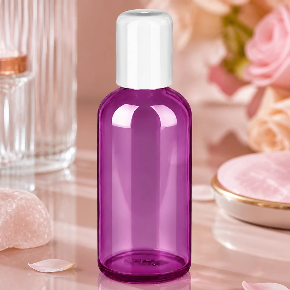 Flacone roll-on professionale da 100 ml con tappo bianco per aromaterapia e benessere