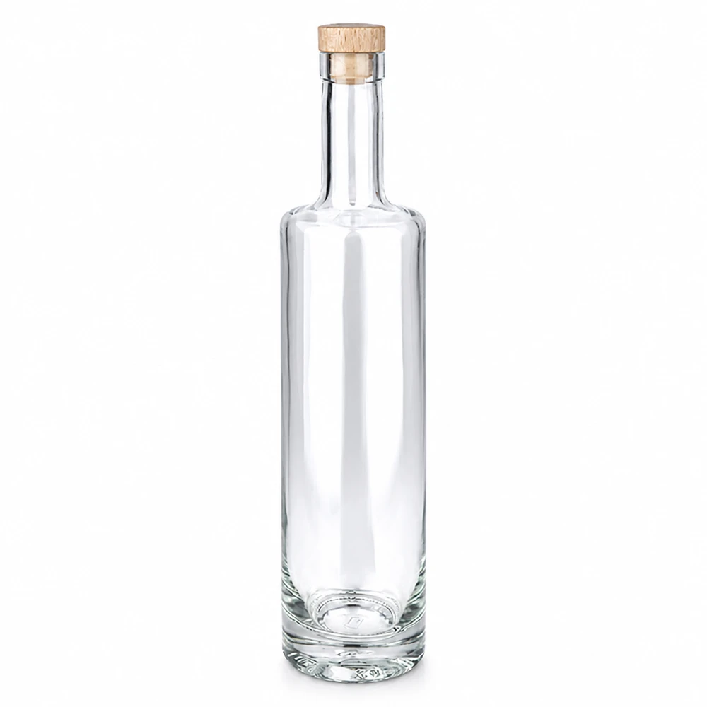 Bottiglia in vetro da 500 ml Lina con tappo in sughero con impugnatura in legno UNiTWIST® Bottiglia in vetro da 500 ml Lina con tappo in sughero con impugnatura in legno UNiTWIST®