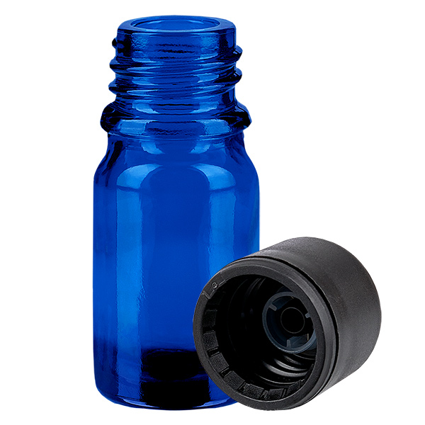 5ml Flasche 6mm Schraubverschluss schwarz Standard BlueLine UT18/5