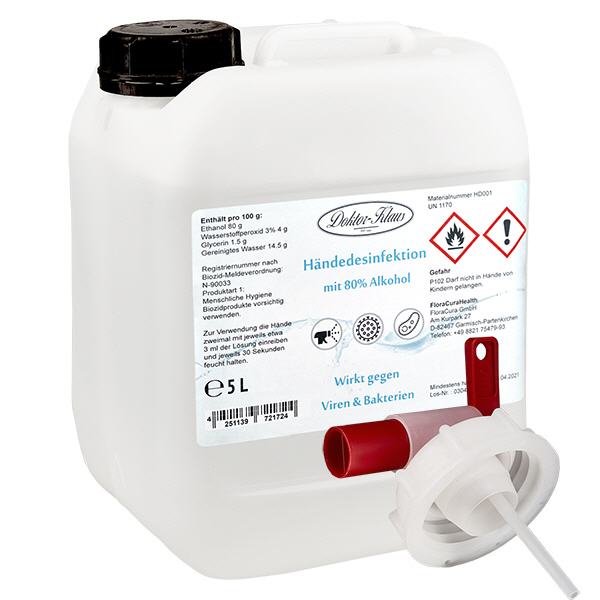 Ricarica disinfettante per mani 5L Doktor-Klaus Ricarica disinfettante per mani 5L Doktor-Klaus