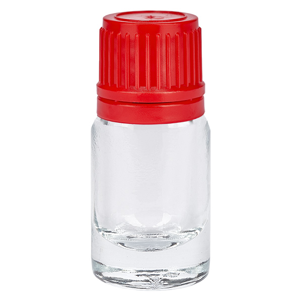 Bottiglia da 5ml 11mm SV rosso OV ClearLine UT18/5 Bottiglia da 5ml 11mm SV rosso OV ClearLine UT18/5