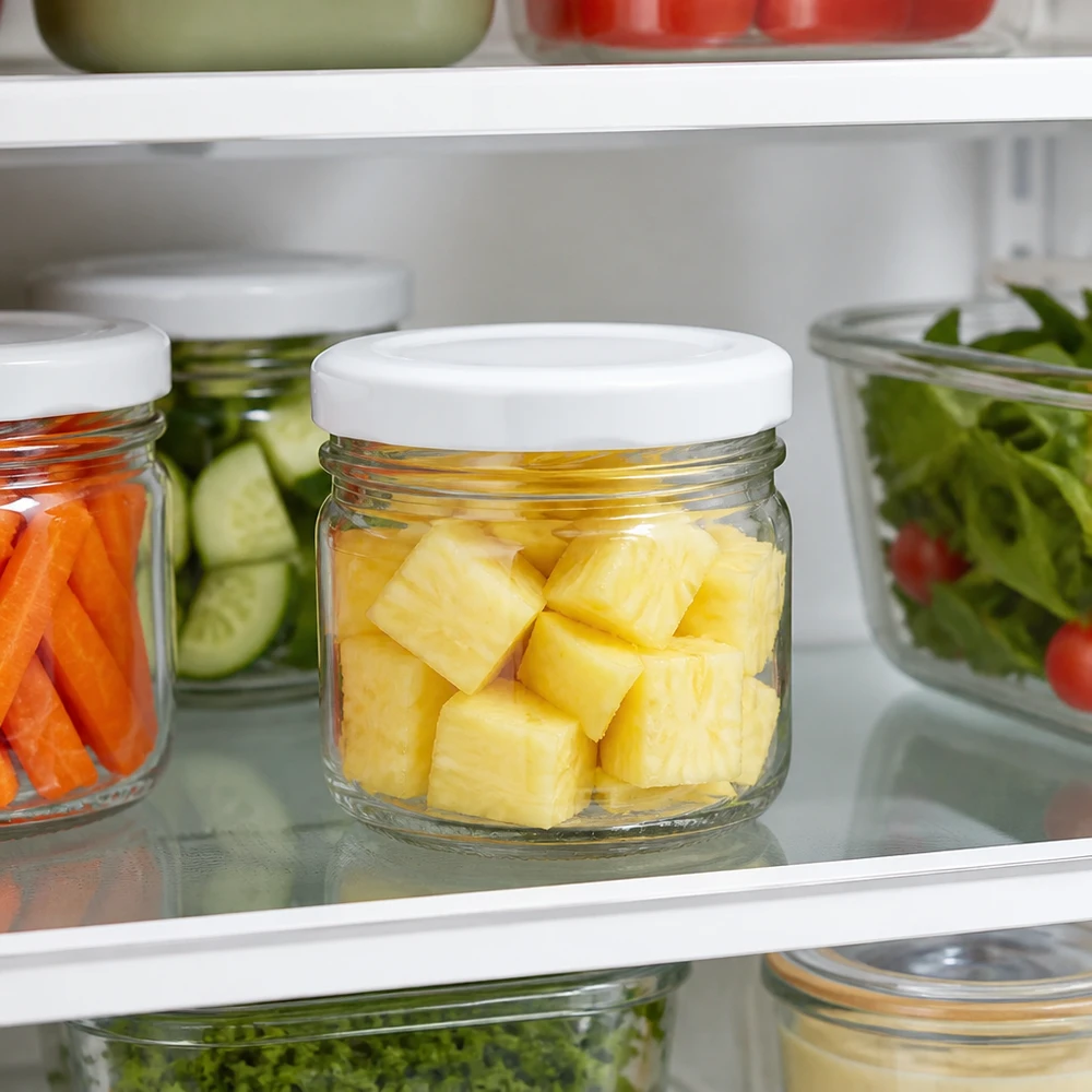 Kleines Vorratsglas 33ml UNiTWIST BasicSeal zur Aufbewahrung von Obst und Gemüse im Kühlschrank