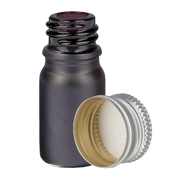 5ml Flasche 11mm Schraubverschluss Alu-Silber Standard BlackLine UT18/5