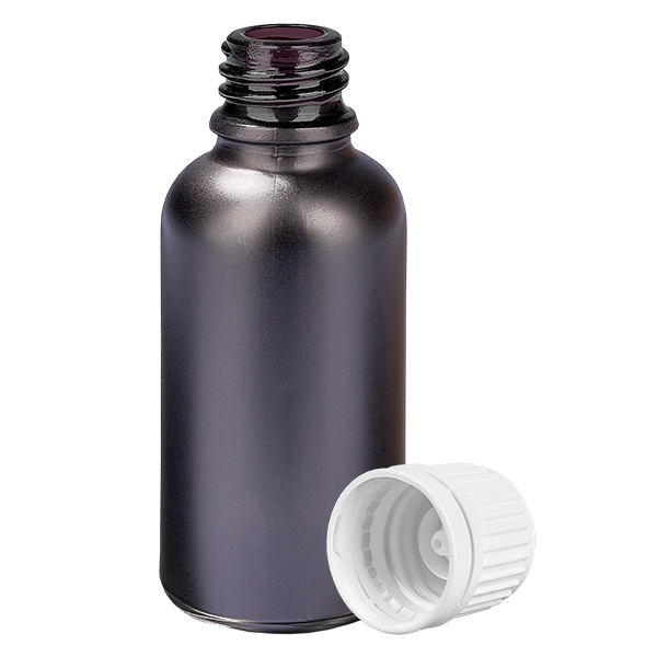 30ml Flasche 11mm Schraubverschluss weiß Originalitätsverschluss BlackLine UT18/30