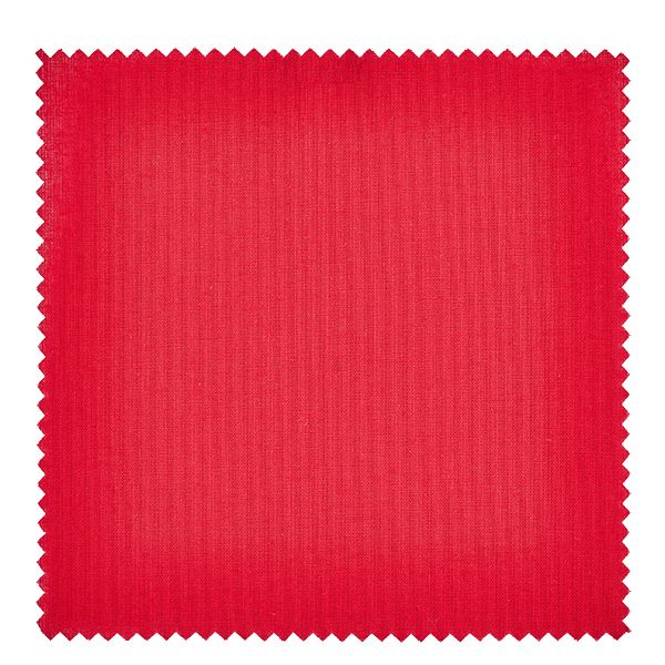 Stoff Schmuckdeckchen rot "Stanzungen" 15cm eckig