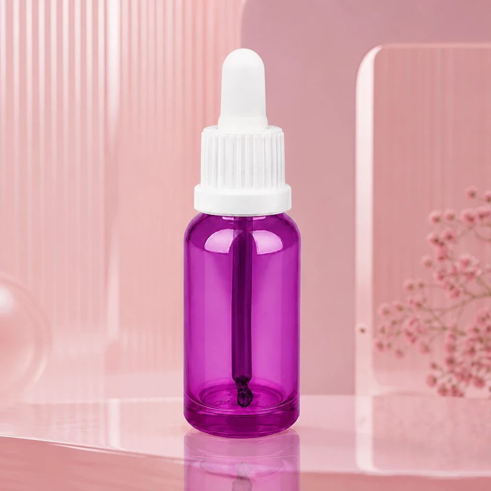 20ml Pipettenflasche weiss Originalität Schraubverschlusserschluss PurpleLine UT18/20 Stilvolle Pipettenflasche 20ml lila mit praktischem Dropper-System