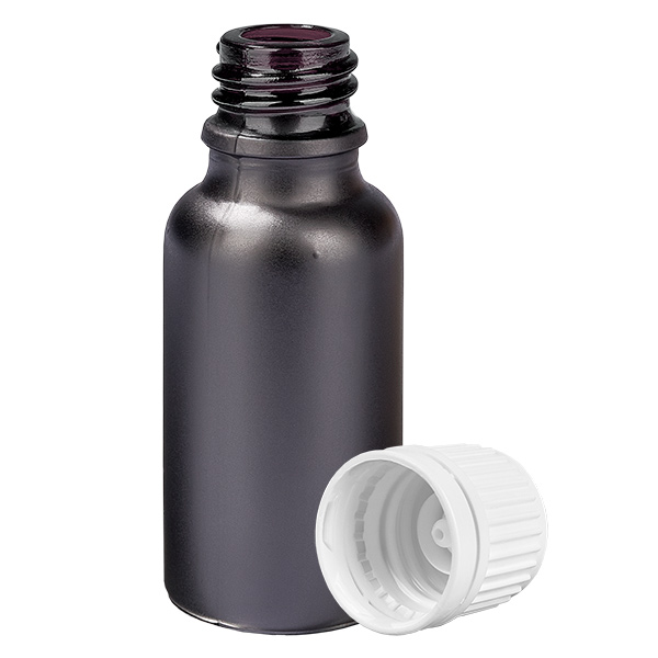 20ml Flasche 11mm Schraubverschluss weiß Originalitätsverschluss BlackLine UT18/20