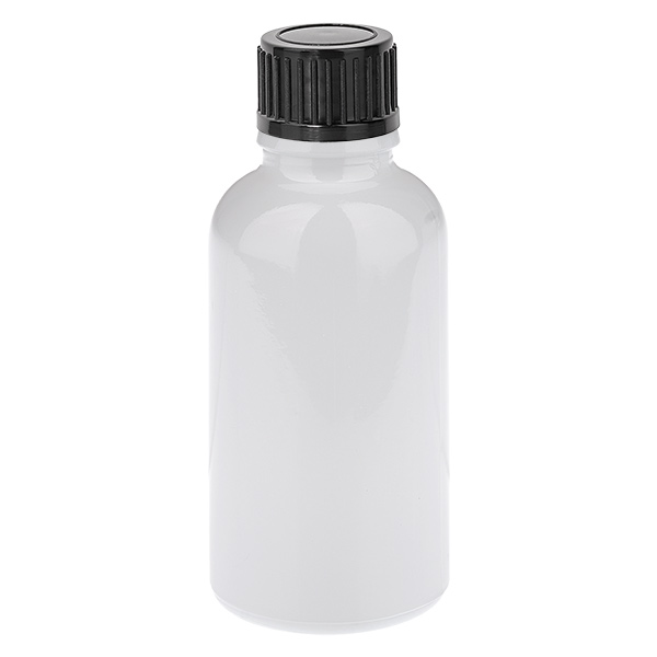 Flacone da 30 ml Tappo a vite da 11 mm nero Standard WhiteLine UT18/30 Flacone da 30 ml Tappo a vite da 11 mm nero Standard WhiteLine UT18/30