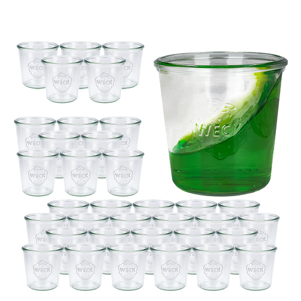 Set di 36 bicchieri Weck da 580 ml