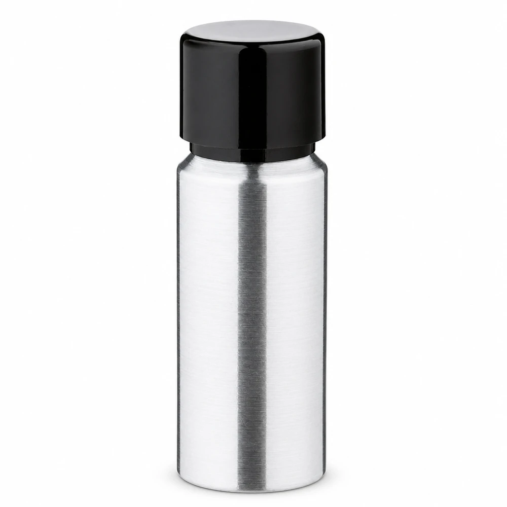 20ml geschliffene Aluflasche mit Schraubkappe Leere 20ml Aluflasche mit Schraubkappe perfekt zum Abfüllen von Hautpflegeprodukten