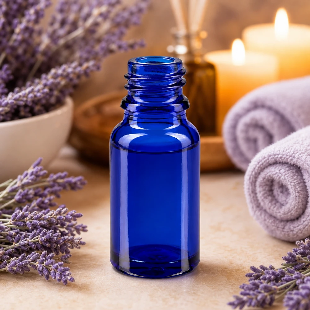 Flacone farmaceutico blu da 10 ml ApoGlas Piccola bottiglia in vetro blu da 10 ml con pratica apertura per un dosaggio preciso dei liquidi