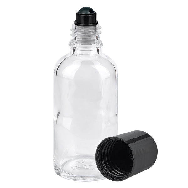 Flacone roll-on da 50 ml nero STD ClearLine UT18/50 Flacone roll-on da 50 ml nero STD ClearLine UT18/50