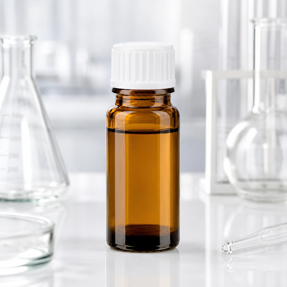 Apothekenflasche braun 10ml Schraubverschluss weiß Standard Lichtschutzflasche Braunglas 10ml weißer Verschluss für chemische Substanzen