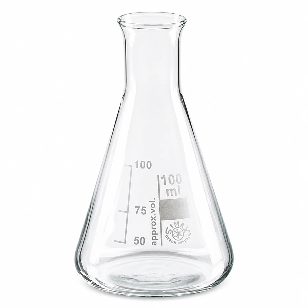 Piccola beuta da 100 ml con collo stretto