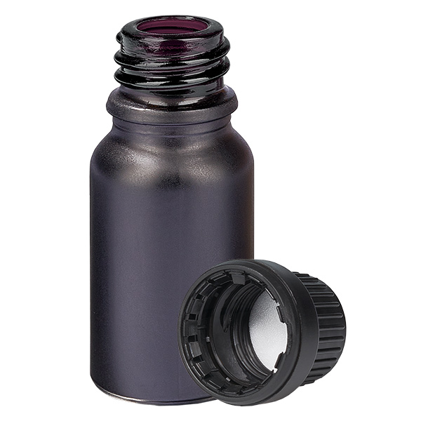 10ml Flasche 11mm Schraubverschluss schwarz Originalitätsverschluss BlackLine UT18/10