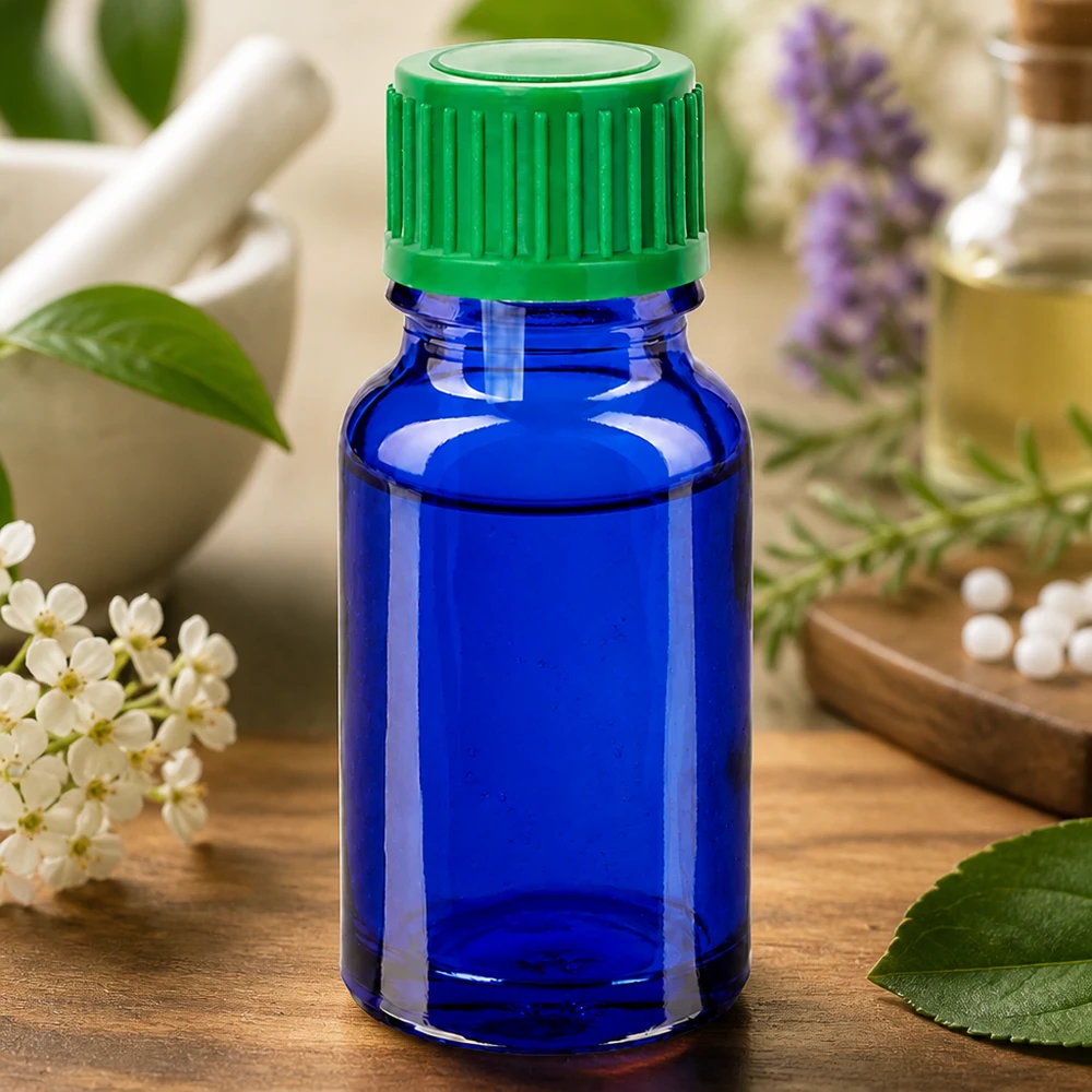 10ml Tropfflasche 0.8mm grün Standardverschluss BlueLine UT18/10 Handliche 10ml Glasflasche blau grün für mobile Anwendung und Reisen