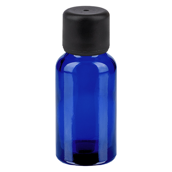 20ml Flasche 6mm Schraubverschluss schwarz Standard BlueLine UT18/20