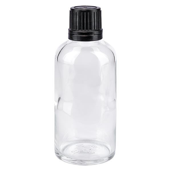 Flacone da 50ml trasparente (Glo.) GR OV nero/8mm ApoGlas Flacone da 50ml trasparente (Glo.) GR OV nero/8mm ApoGlas