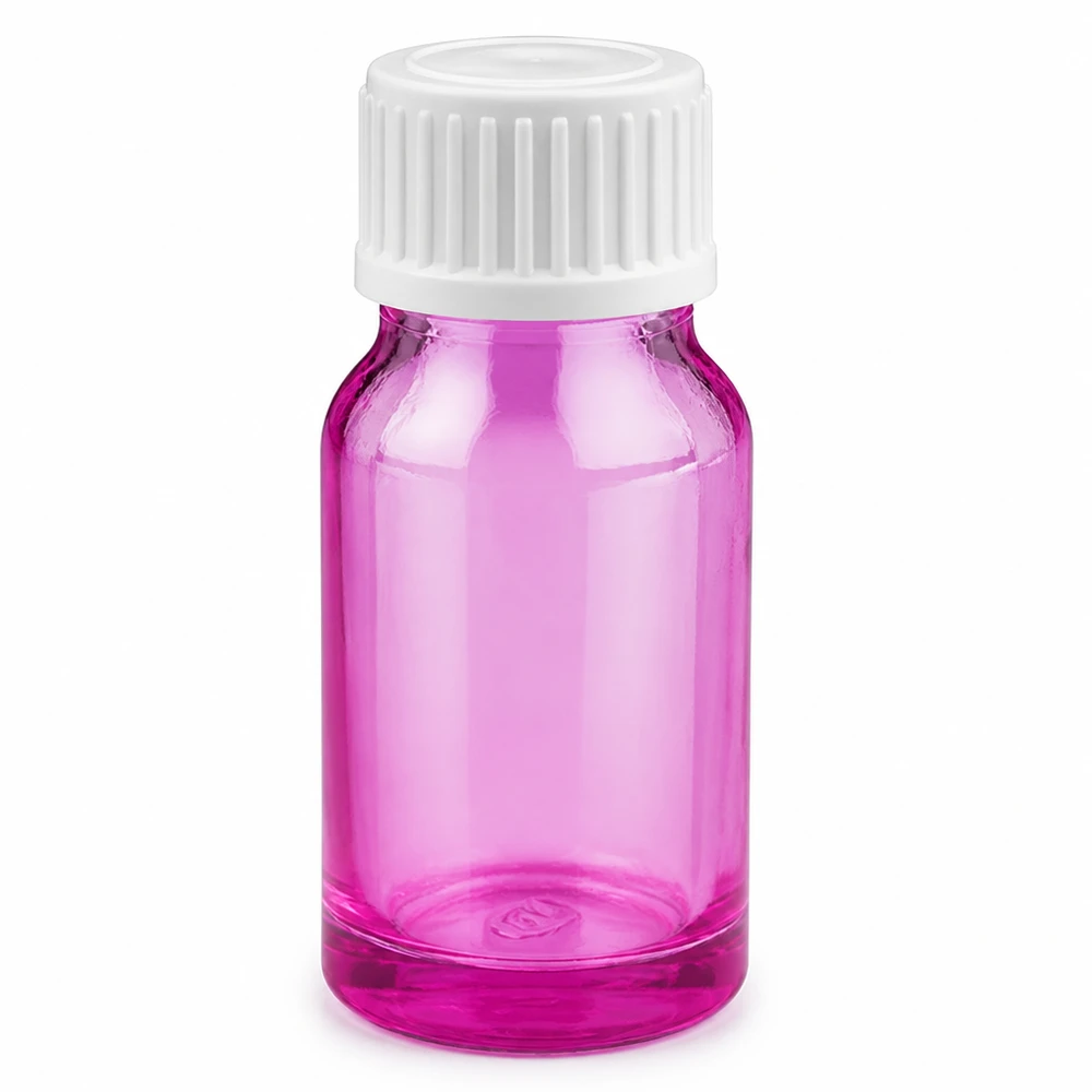 10ml Tropfflasche 0.9mm weiss Standard PurpleLine. UT18/10 Hochwertige Glasflasche 10ml Purple mit weißem Tropfverschluss UT18/10 Gewinde
