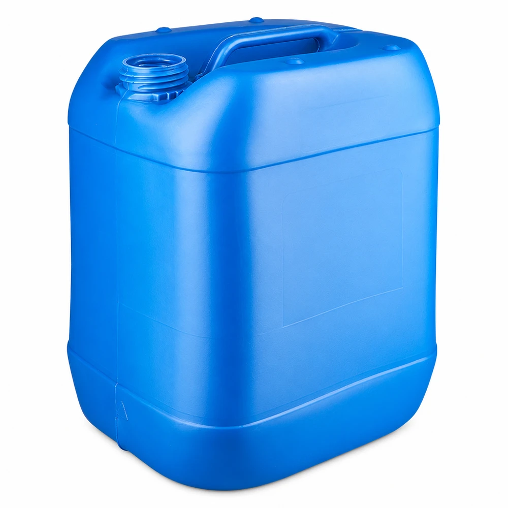 Kanister 20 Liter blau ohne Verschluss Blauer Kunststoffkanister 20L ohne Verschluss mit integriertem Tragegriff