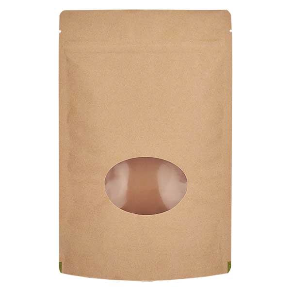 Sacchetto di carta kraft 150g 130x210mm con finestra Sacchetto di carta kraft 150g 130x210mm con finestra