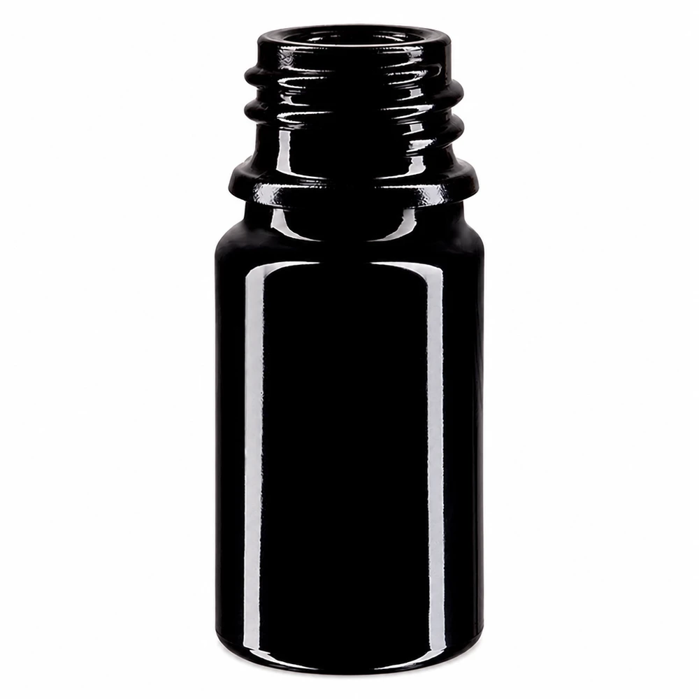 Flacone contagocce "Orion" da 5 ml in vetro viola Miron Flacone in vetro viola Orion da 5 ml, ideale per la conservazione porzionata delle tinture.