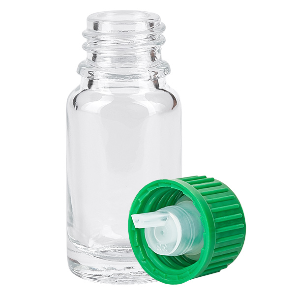 Flacone contagocce 10ml 0,8mm verde STD ClearLine UT18/10 Flacone contagocce 10ml 0,8mm verde STD ClearLine UT18/10