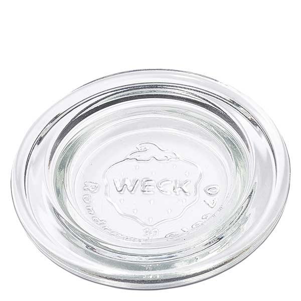 Coperchio in vetro WECK RR40 Coperchio in vetro WECK RR40 trasparente rotondo in vetro per barattoli da conserva e barattoli da conserva per conservare