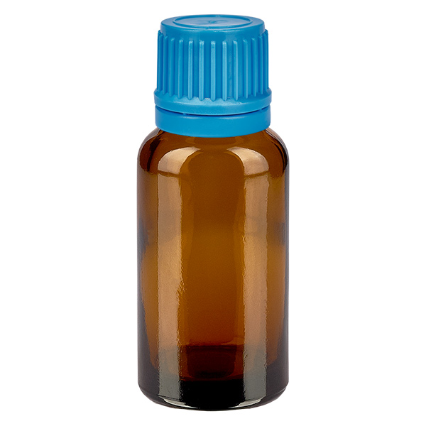 20ml Flasche 11mm Schraubverschluss blau Originalitätsverschluss BrownLine UT18/20