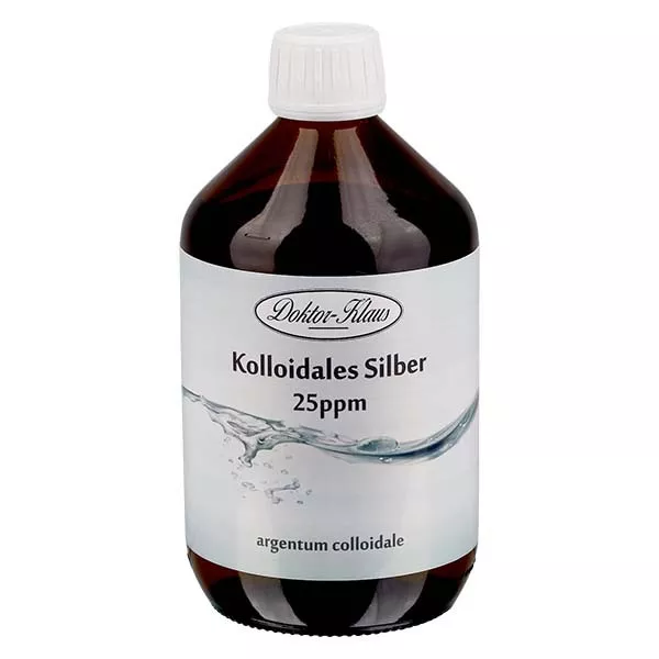 Argent colloïdal 25ppm 500ml Doktor-Klaus Argent colloïdal 25ppm 500ml Doktor-Klaus