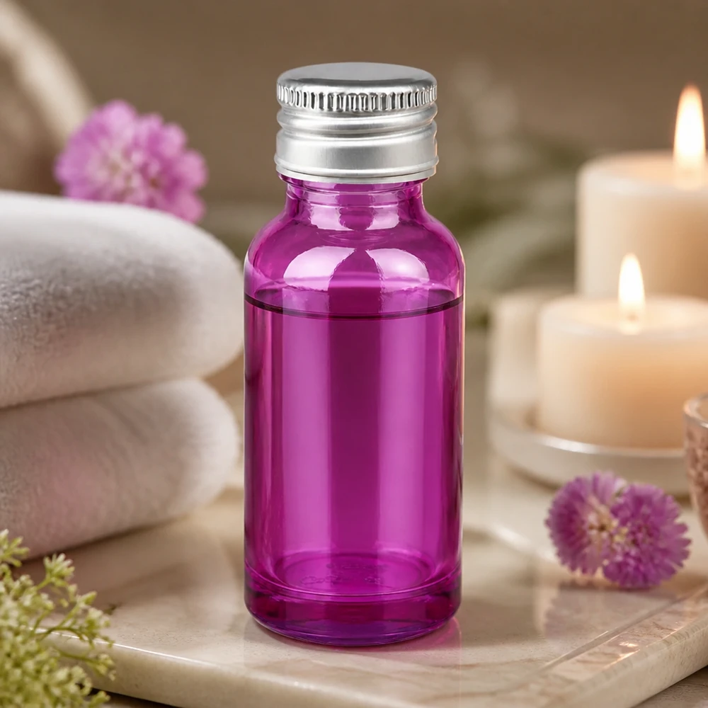 20ml Flasche 11mm Schraubverschluss Alu-Silberer Standard PurpleLine.UT18/20 20ml Premium-Glasflasche in kräftigem Purple-Ton mit korrosionsbeständigem Aluminiumgewinde