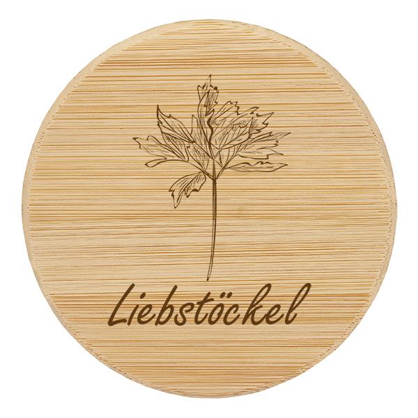 Holzdeckel "Liebstöckel" für WECK RR60